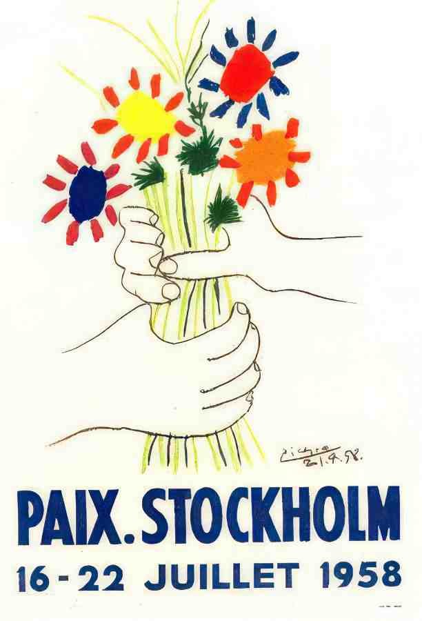 stockholm by picasso Vintage Advert A4 Photo Print