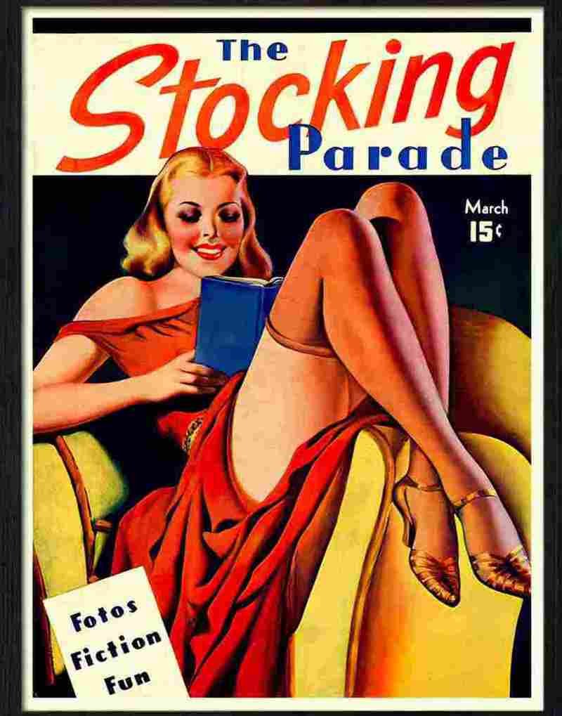 stocking parade glamour magazine cover Advert A4 Photo Print