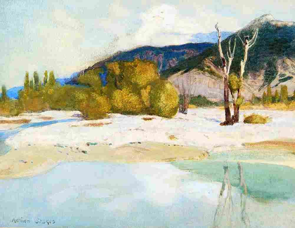 stokes Creek in South France Art A4 Photo Print