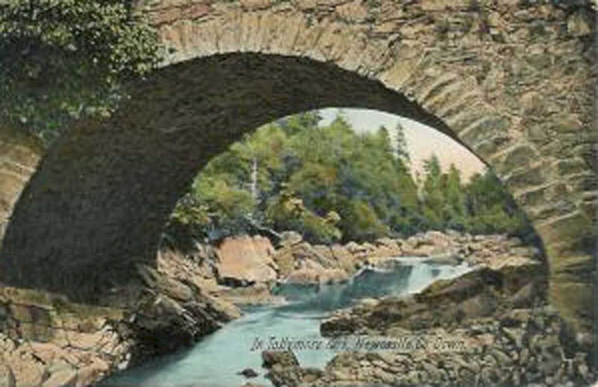 stone arch bridgeVintage 1880s 1900s A4 Photo Print