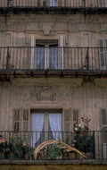 stone balcony windows 1980s 1990s A4 Photo Print