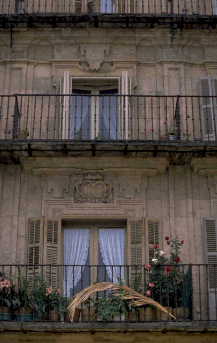stone balcony windows 1980s 1990s A4 Photo Print