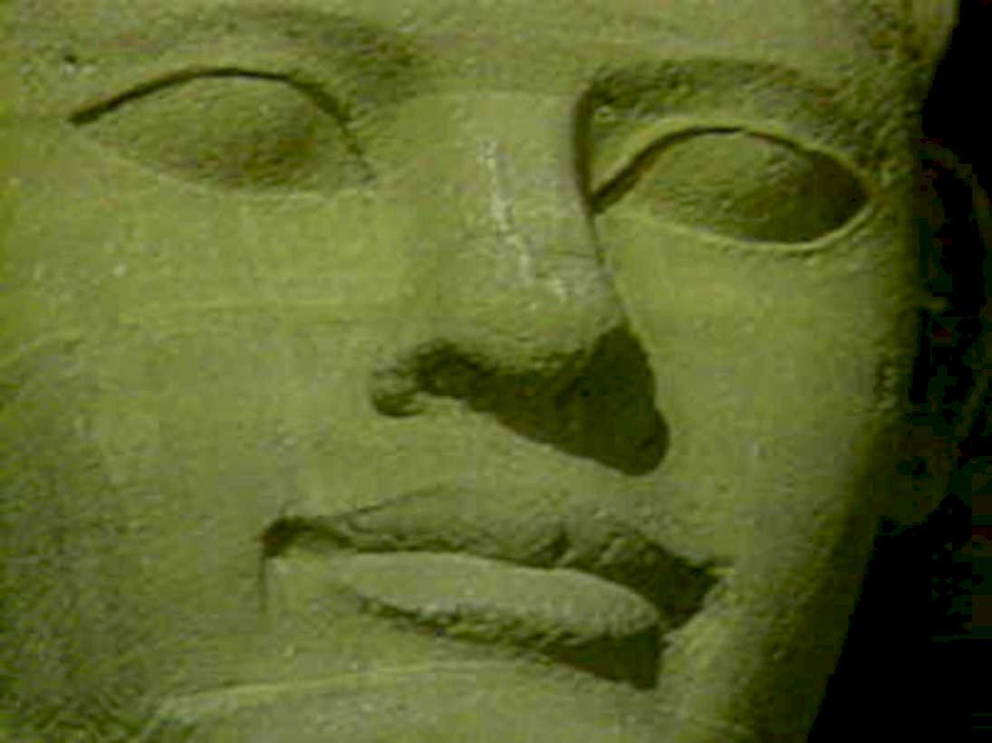 stone buddha head1980s 1990s A4 Photo Print
