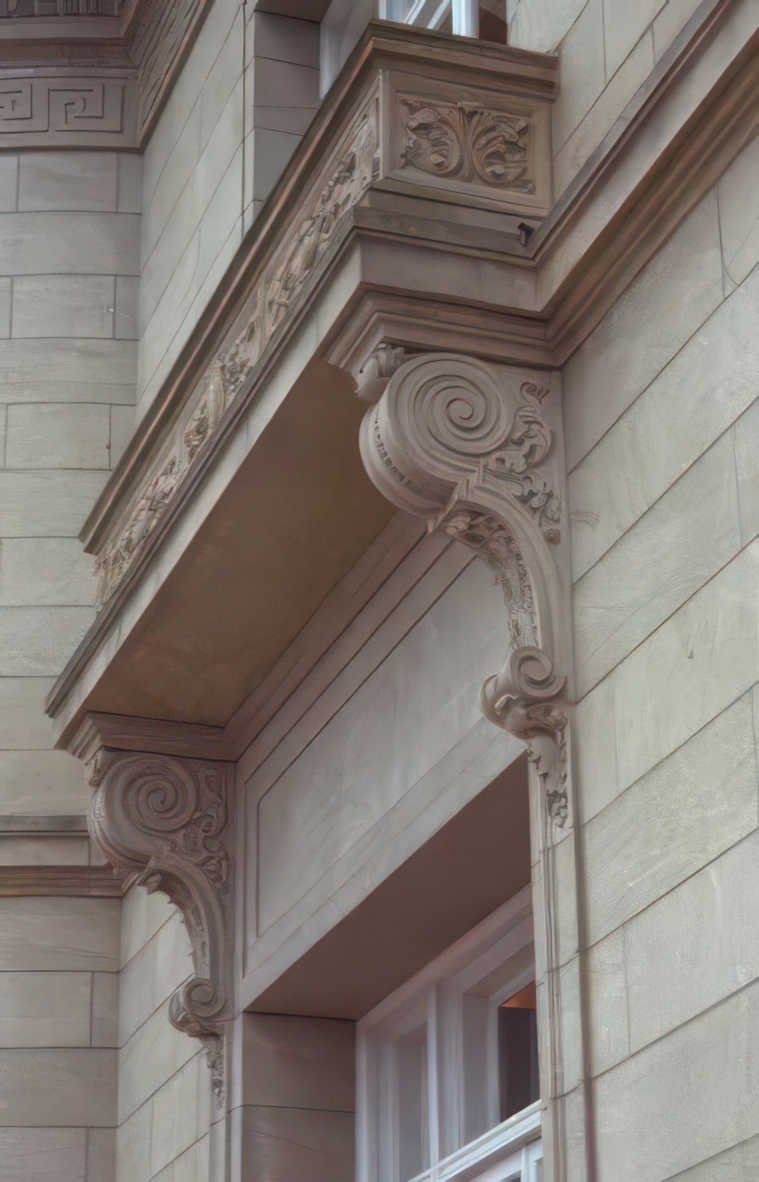 stone building detail Vintage A4 Photo Print