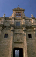stone church facade 1980s 1990s A4 Photo Print