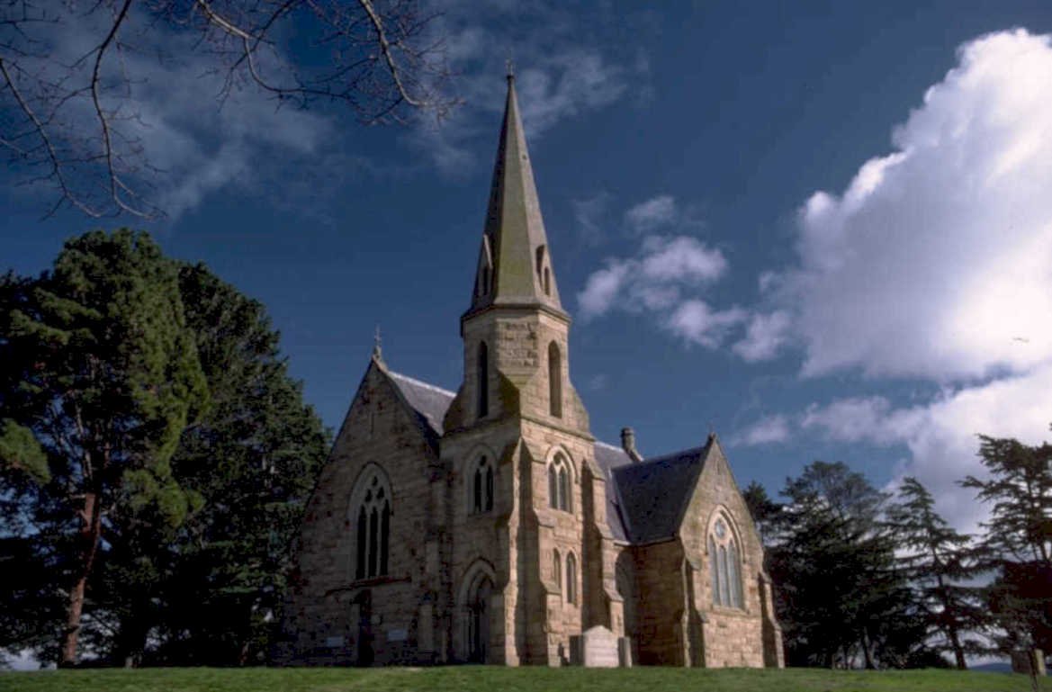 stone church steeple 1980s 1990s A4 Photo Print