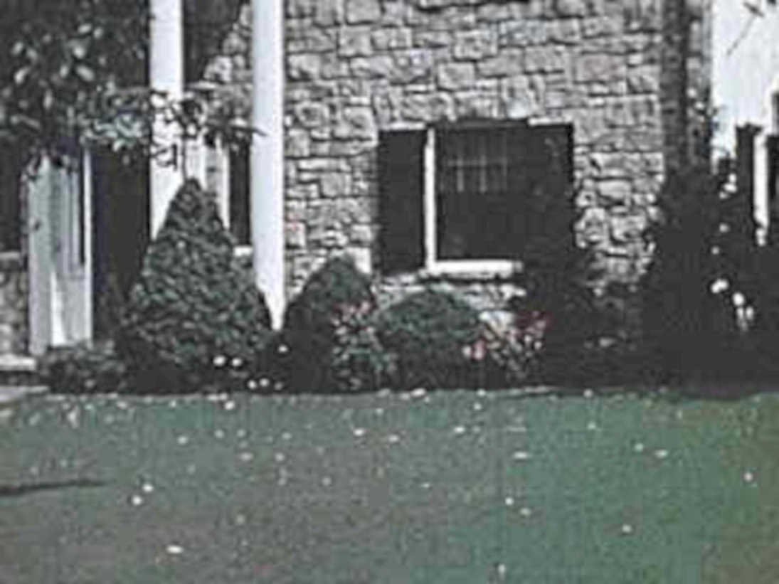 stone cottage house1980s 1990s A4 Photo Print