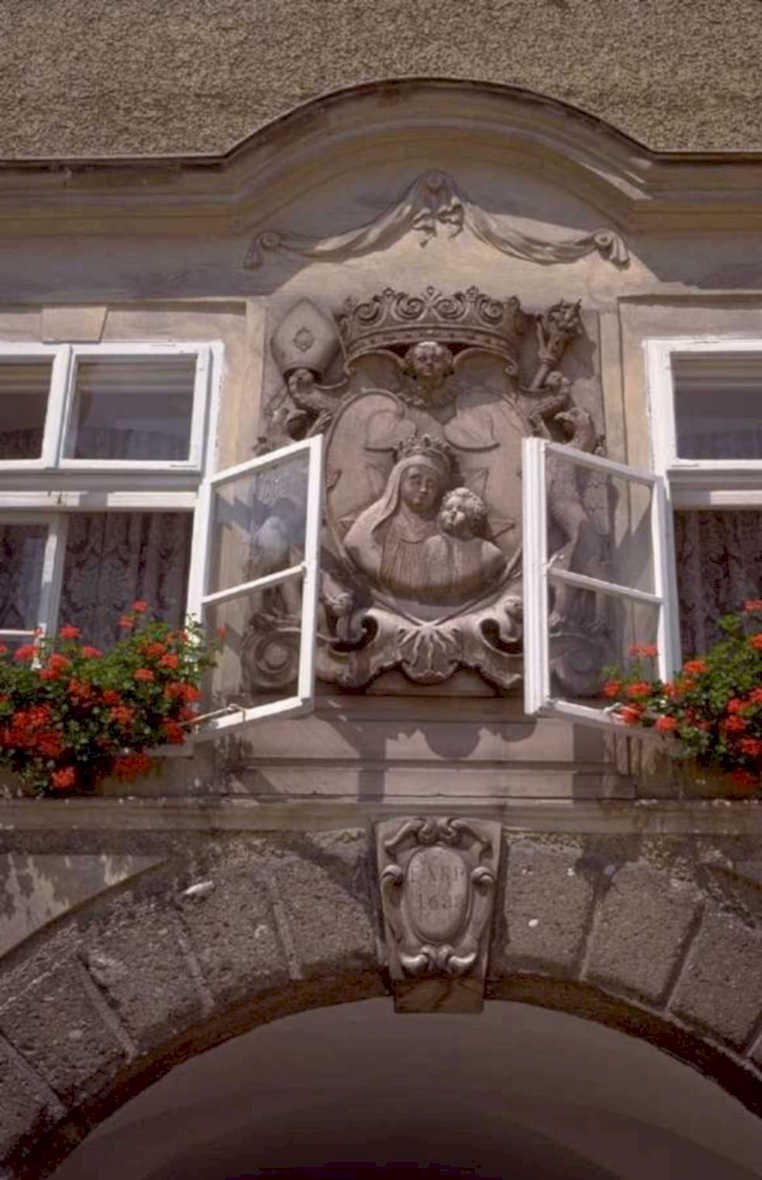 stone facade virgin 1980s 1990s A4 Photo Print