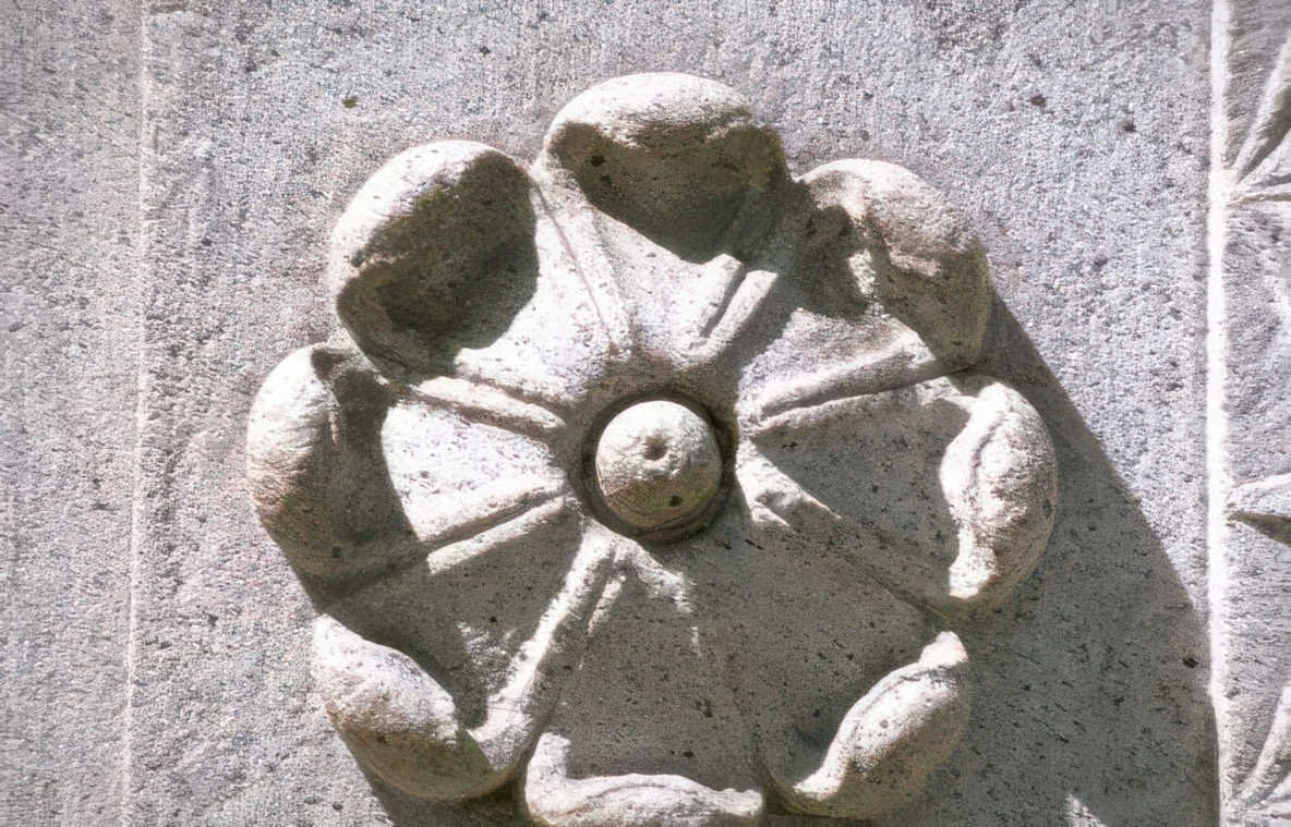 stone flower detail Vintage A4 Photo Print