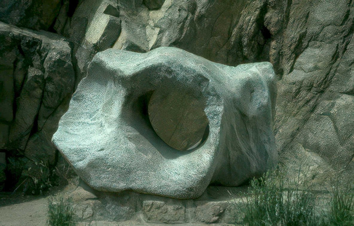 stone hole granite Vintage A4 Photo Print