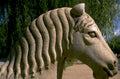 stone horse head 1980s 1990s A4 Photo Print
