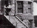 stone stairs building1980s 1990s A4 Photo Print
