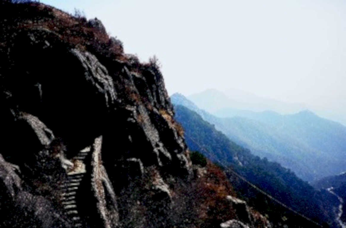 stone steps valley1980s 1990s A4 Photo Print