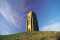 stone tower glastonbury UK GB British A4 Photo Print