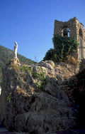stone tower statue 1980s 1990s A4 Photo Print