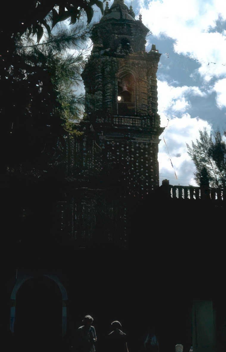 stone tower temple Vintage A4 Photo Print