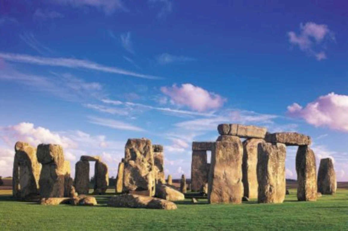 stonehenge circle sky UK GB British A4 Photo Print