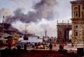 stor A Mediterranean Harbour Scene Art A4 Photo Print