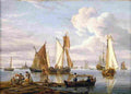 stor Dutch Shipping in an Estuary Art A4 Photo Print