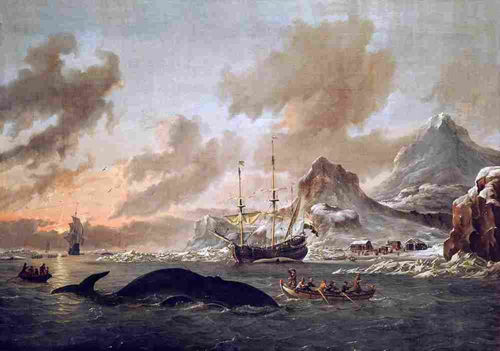 stor Dutch Whalers Near Spitsbergen Art A4 Photo Print