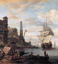 stor Mediterranean Harbour b Art A4 Photo Print