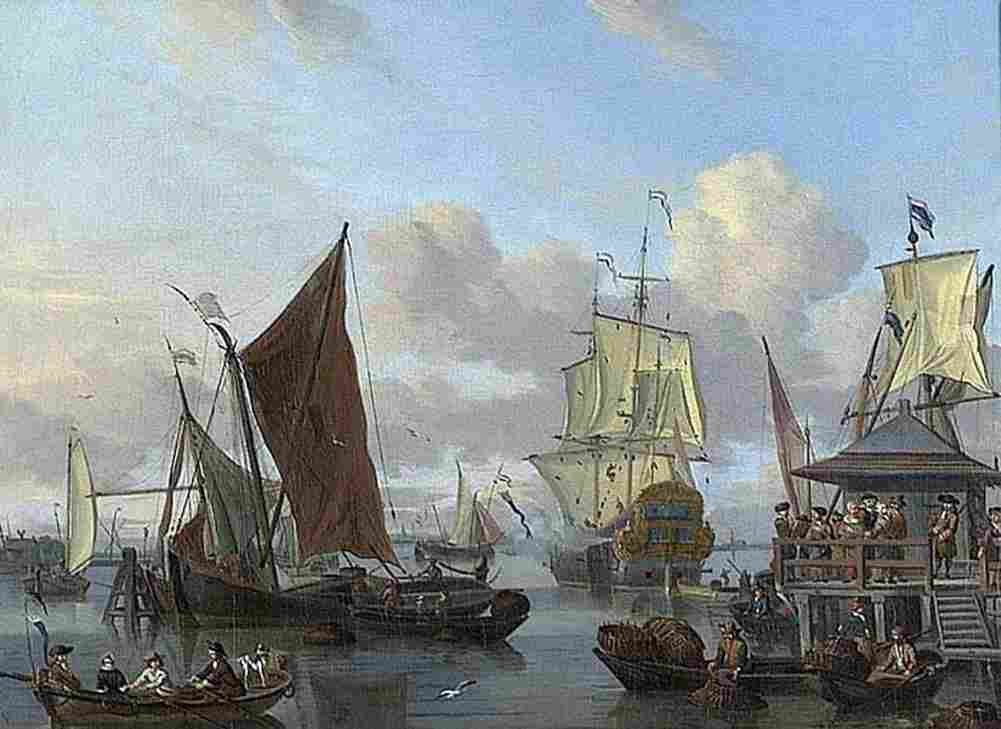 stor Shipping off Amsterdam Art A4 Photo Print