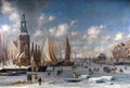 stor The Montelbaan Tower Art A4 Photo Print