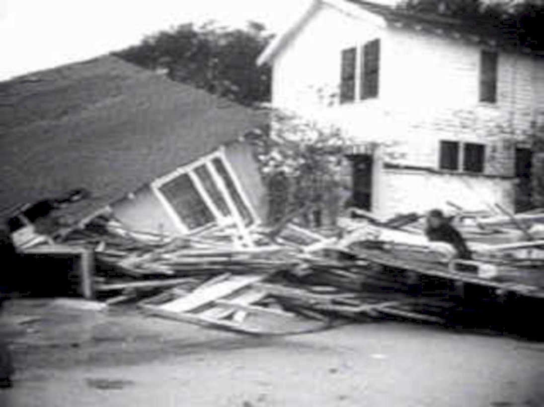 storm house damage 11980s 1990s A4 Photo Print