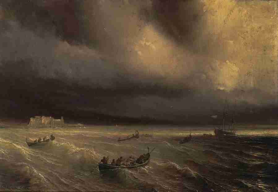 stormsea 3 Art A4 Photo Print
