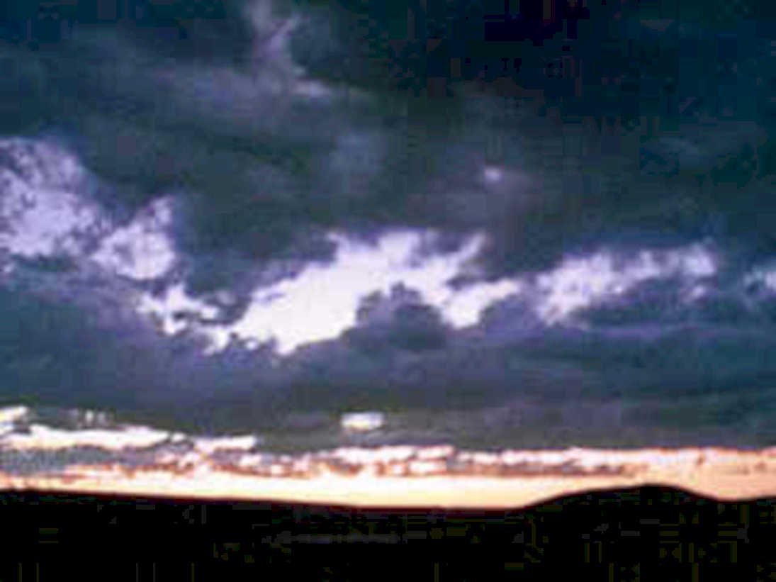 stormy clouds mountains1980s 1990s A4 Photo Print