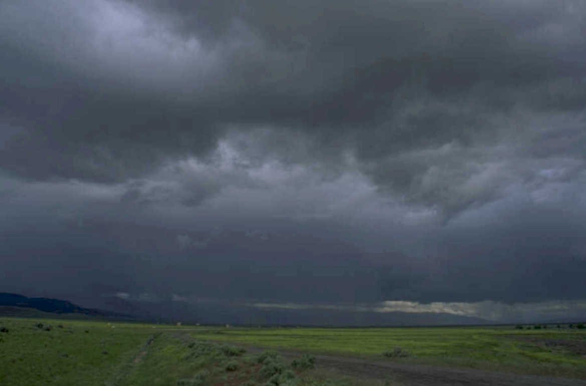 stormy prairie sky 1980s 1990s A4 Photo Print