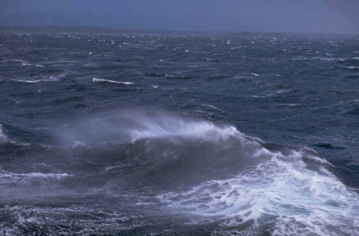 stormy sea wave 1980s 1990s A4 Photo Print