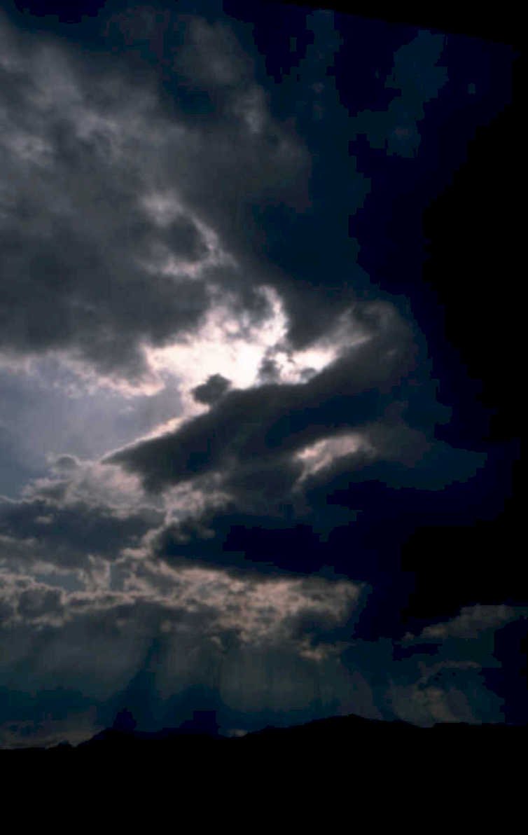 stormy sky clouds 1980s 1990s A4 Photo Print