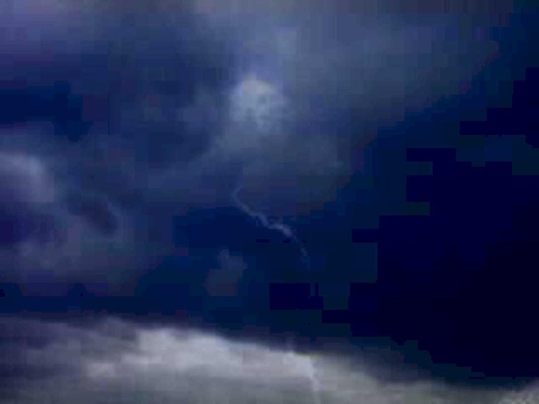 stormy sky lightning1980s 1990s A4 Photo Print