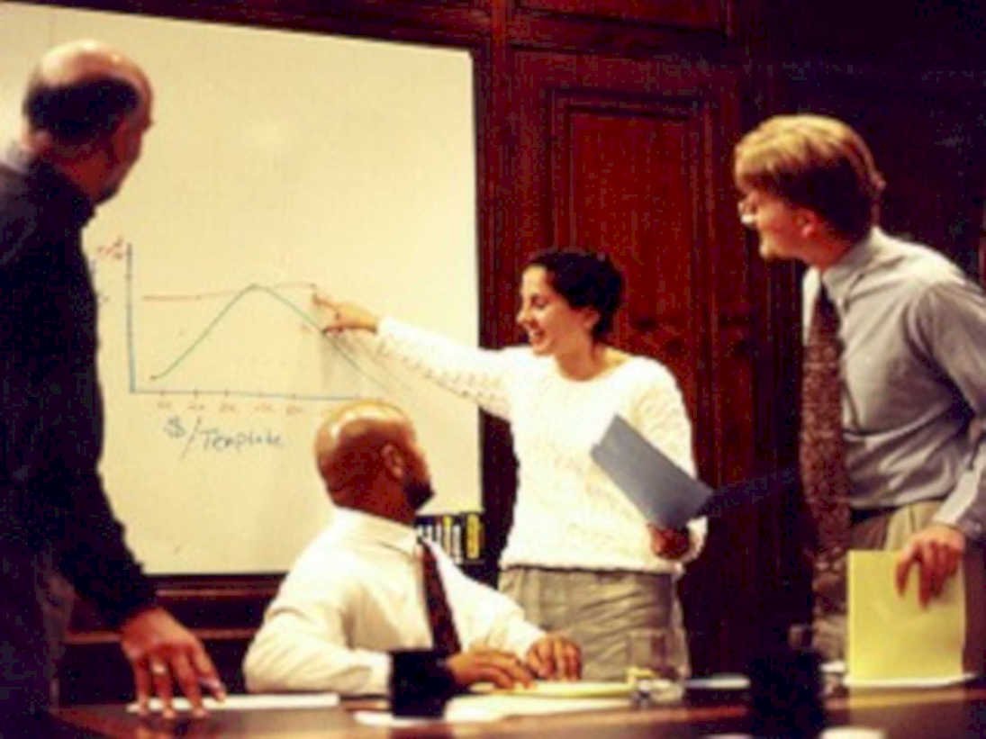 strategy meeting graph1980s 1990s A4 Photo Print