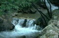 stream crossing waterfall Vintage A4 Photo Print