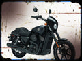 street 750 A4 Photo Print Motorbike Vintage Aged