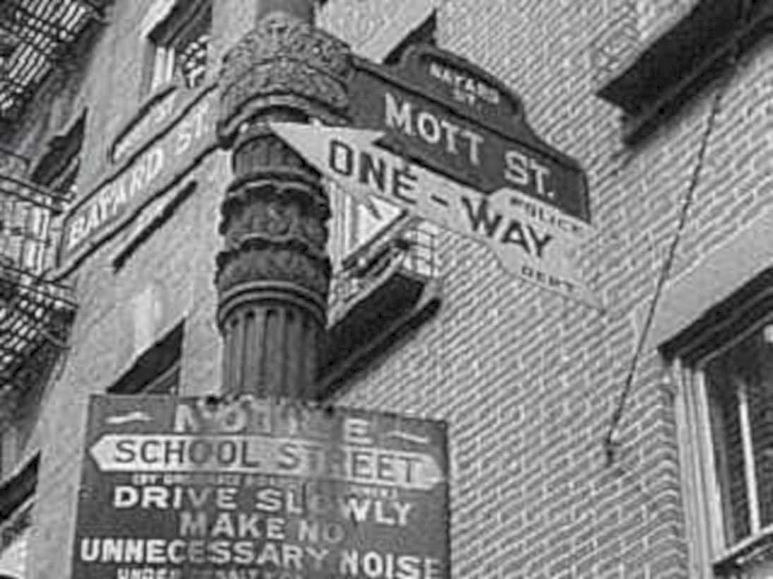 street corner nyc1980s 1990s A4 Photo Print