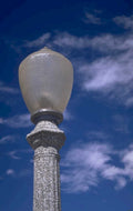 streetlight blue sky 1980s 1990s A4 Photo Print