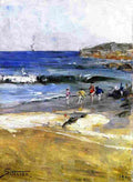 streeton beach scene Art A4 Photo Print