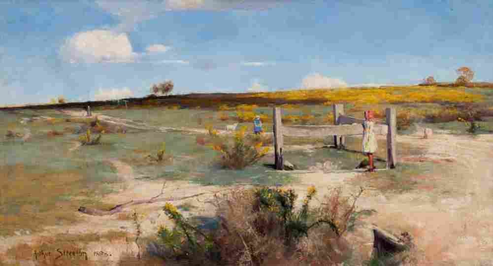 streeton early summer gorse in bloom Art A4 Photo Print