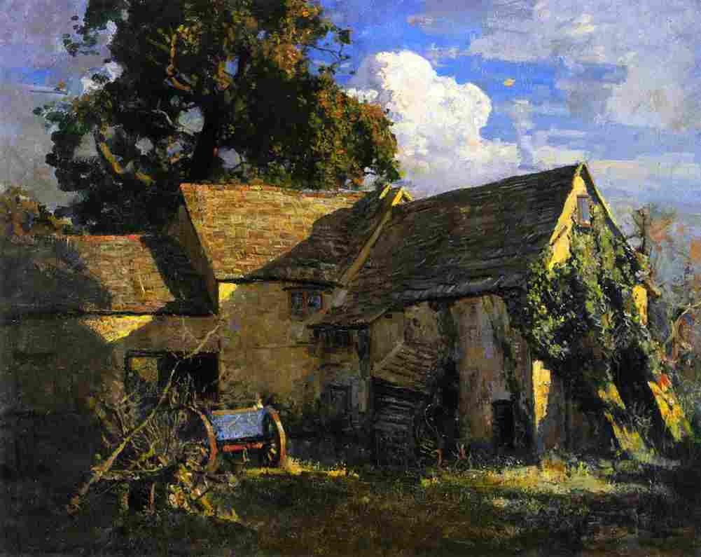 streeton everetts old mill corfe Art A4 Photo Print