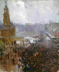 streeton fireman s funeral george street Art A4 Photo Print