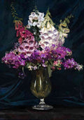 streeton foxgloves and stocks A4 Photo Print