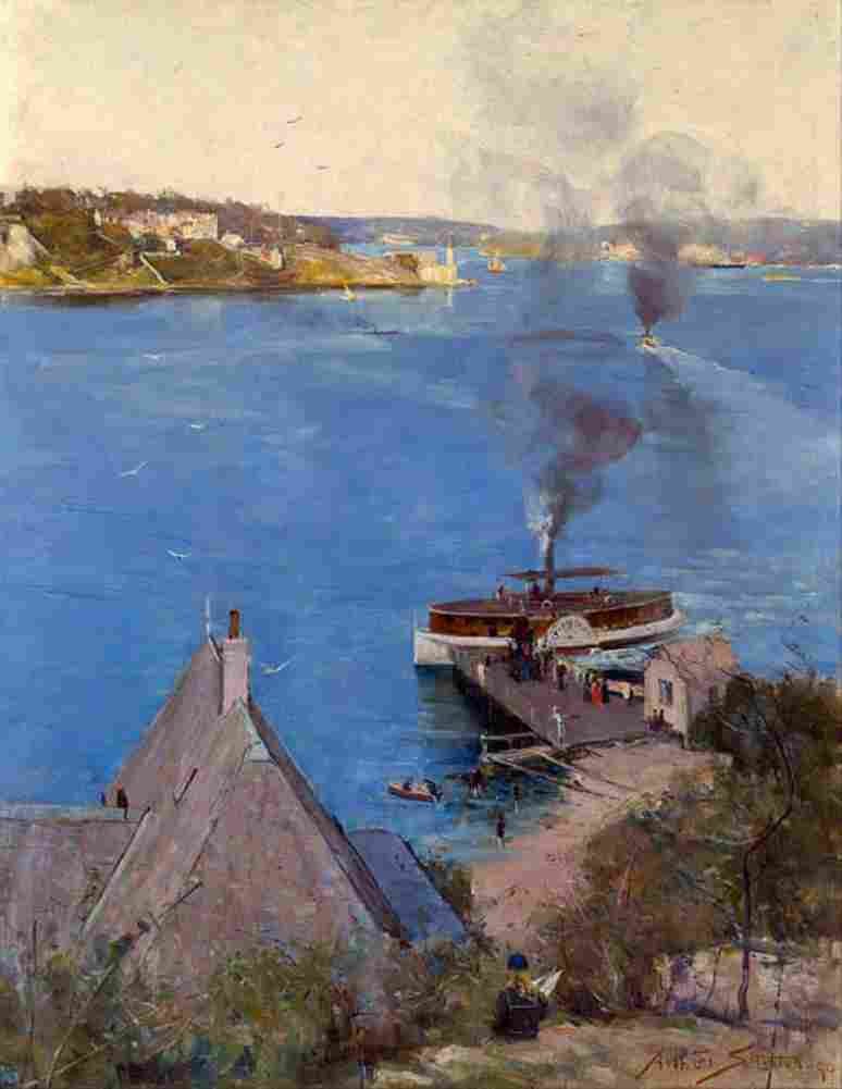 streeton from mcMahon s point fare one penny Art A4 Photo Print
