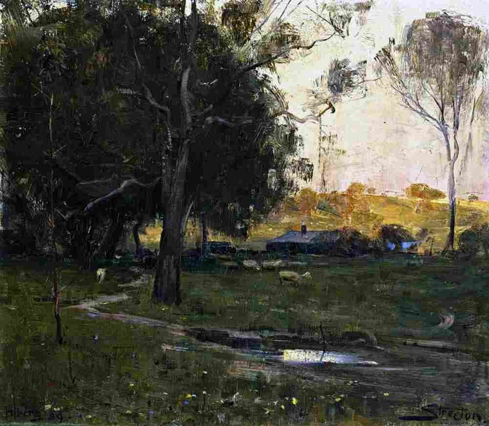streeton greeve s farm Art A4 Photo Print