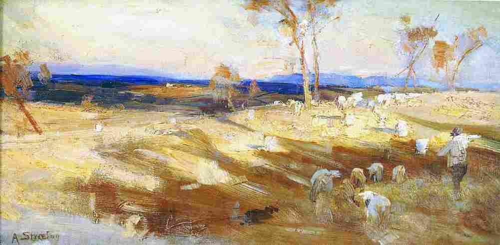 streeton impression for golden summer Art A4 Photo Print