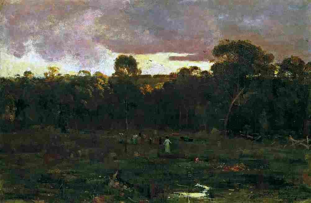 streeton june evening box hill Art A4 Photo Print