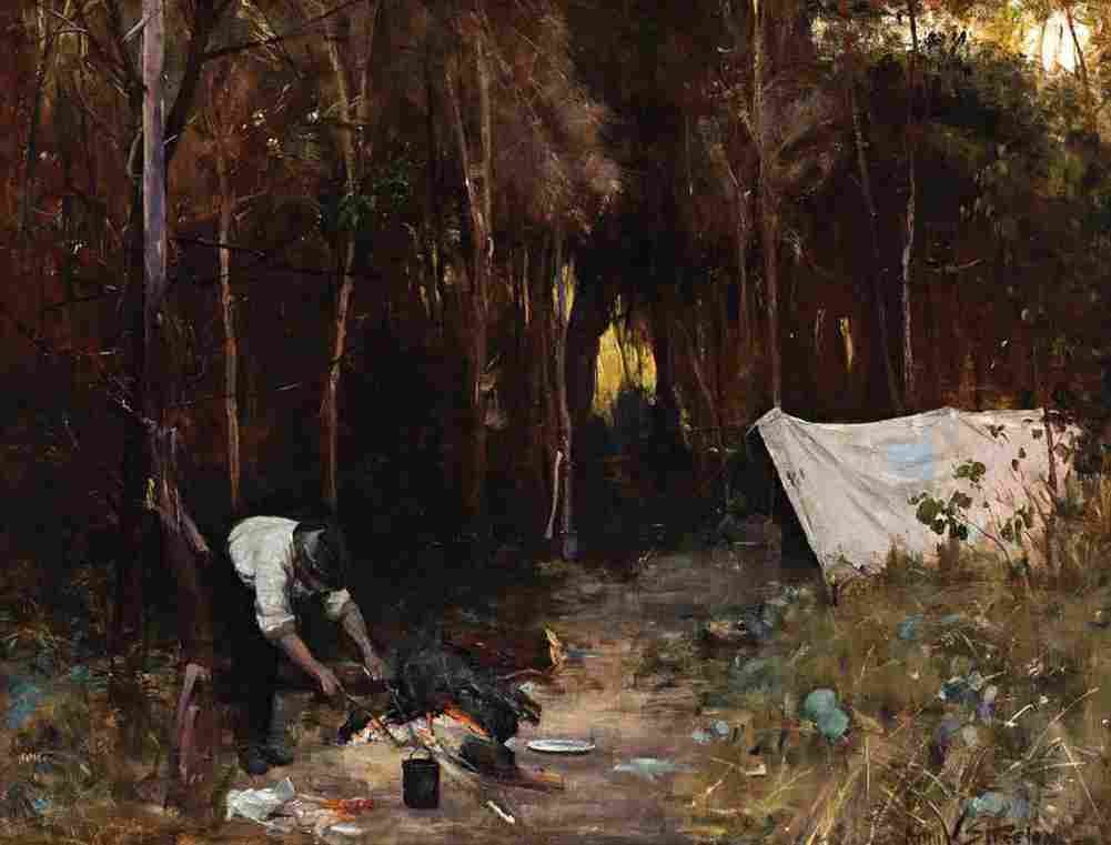 streeton settler s camp Art A4 Photo Print