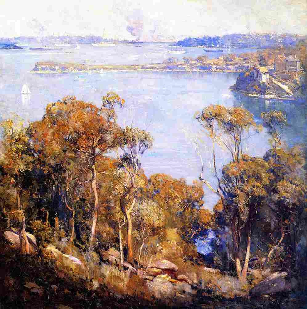 streeton sydney harbour 3 Art A4 Photo Print